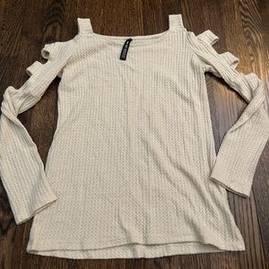 Design Lab beige long sleeve